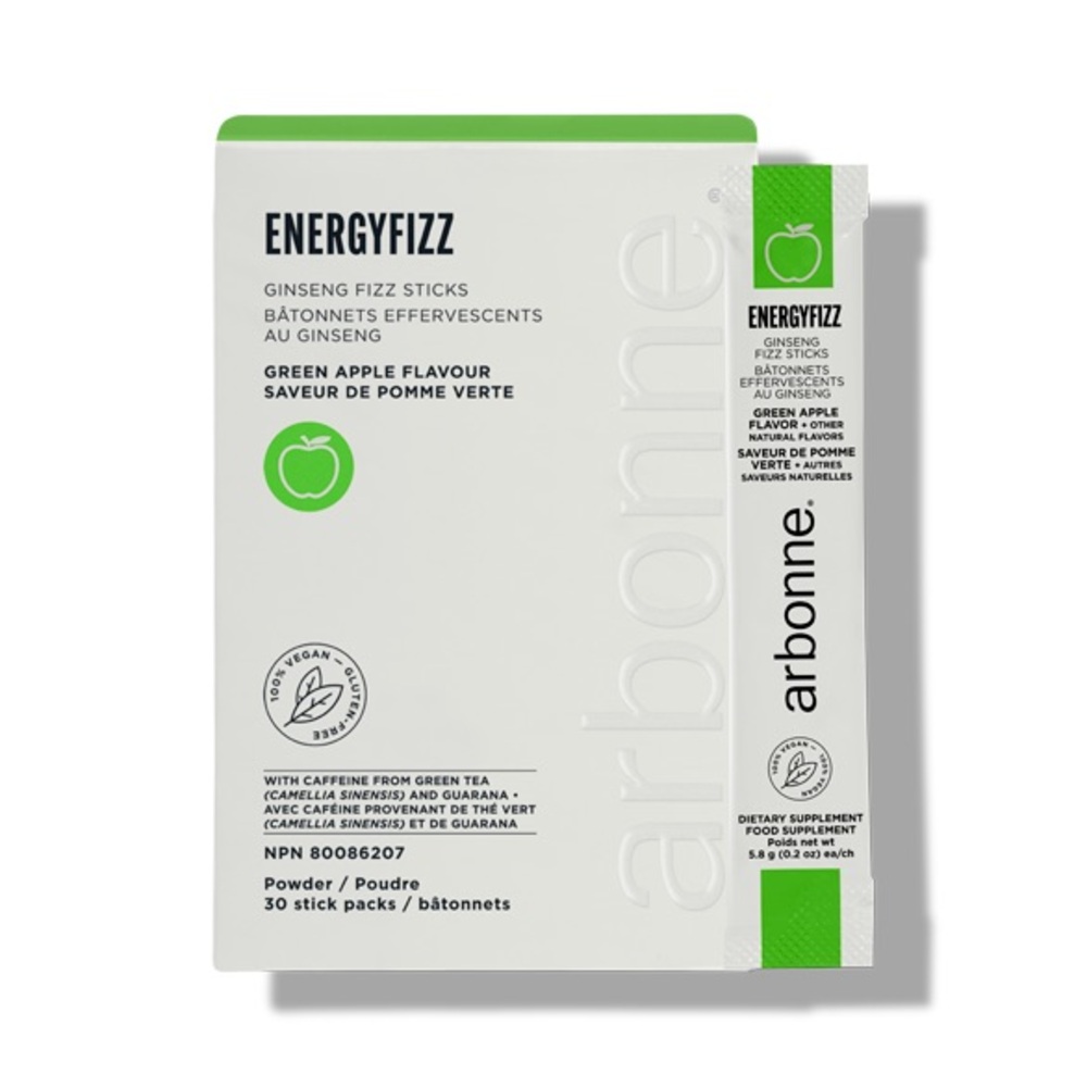 Arbonne EnergyFizz Sticks - Green Apple Flavor